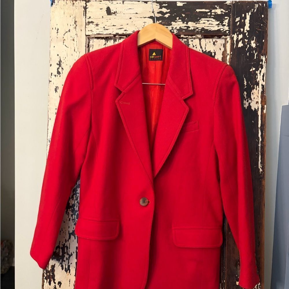 Liz Claiborne Sport vintage petite Red Women's Blazer. Small